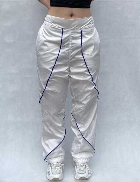 Tissie White Parachute Pants